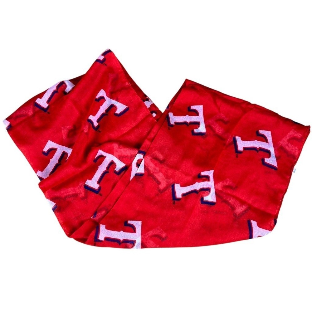 Texas Rangers MLB Neck Gaiter Face Covering Tube Scarf‎ Red One Size